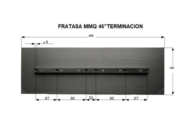 Juego de Fratas para Allanadora 120 cm Finish