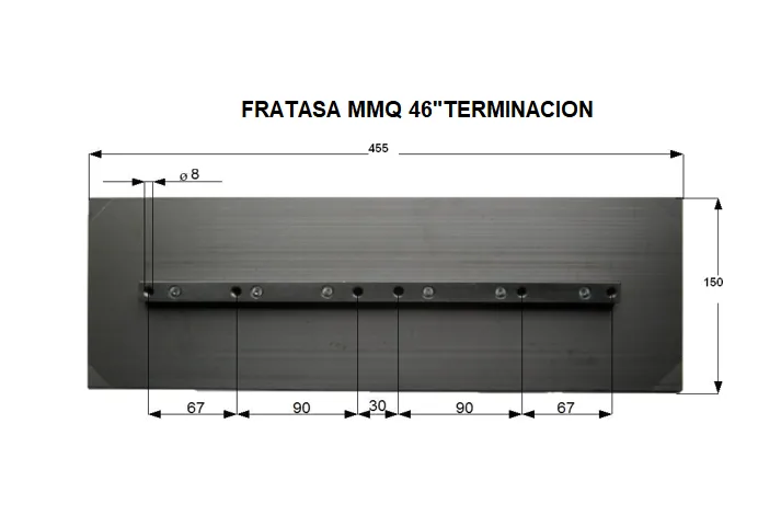 Juego de Fratas para Allanadora 120 cm Finish