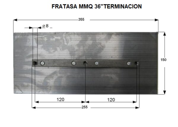 Juego de Fratas para Allanadora 90 cm Finish