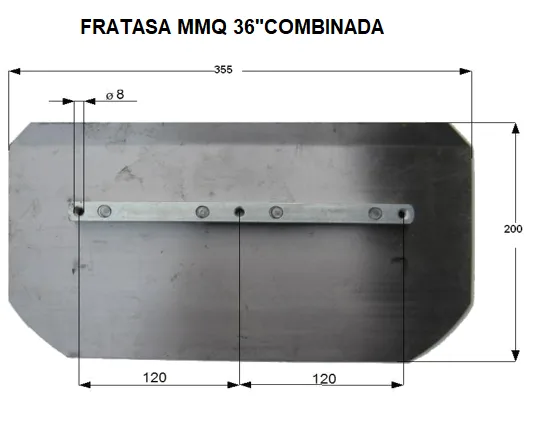 Juego de Fratas para Allanadora 90 cm