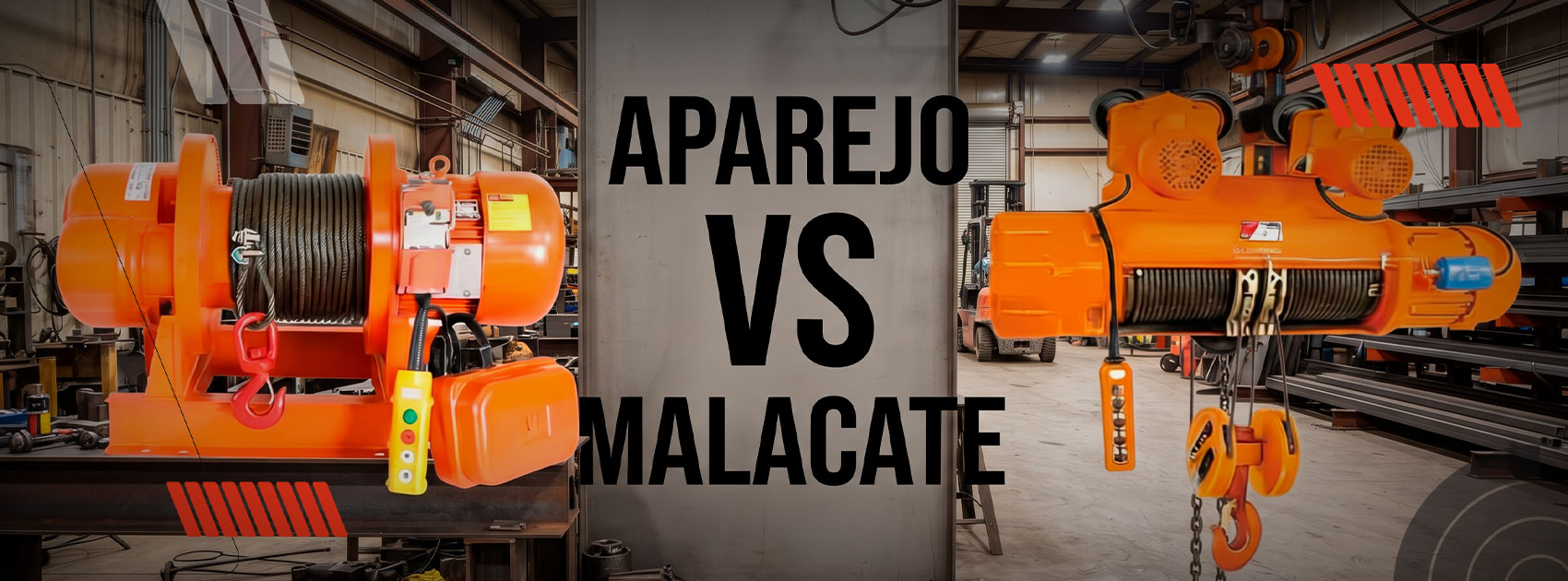 malacate vs aparejo